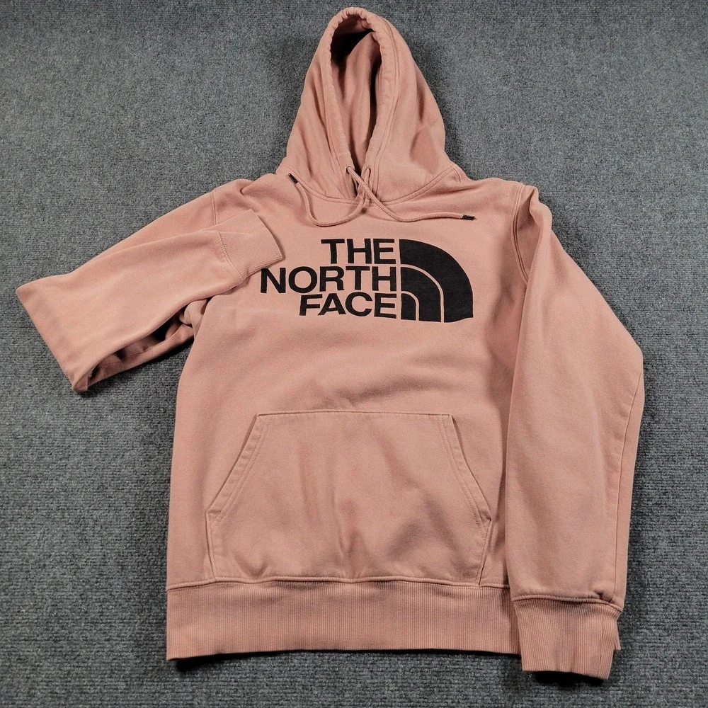 The North Face Hoodie Mens Medium Big Logo‎ Fleece Pullover Sweatshirt